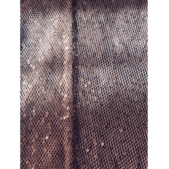 👛 Charlotte Russe Sequin Mesh Long Sleeve Top - Picture 4 of 6